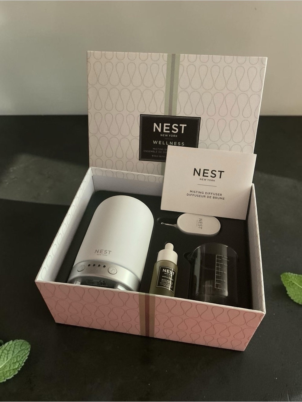 NEST New York Wellness Misting Diffuser 🌱 Wild Mint & Eucalyptus
